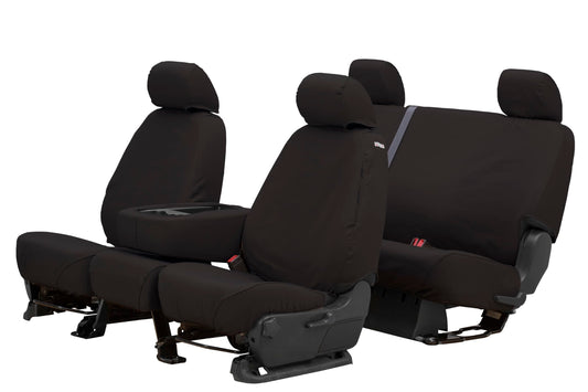 COVERCRAFT SS2360PCCH Covercraft SS2360PCCH Custom-Fit Front Bucket SeatSaver Seat Covers - Polycotton Fabric, Charcoal Black