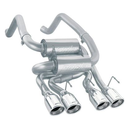 BORLA 11744 BORLA 11744 Axle-Back System for 2005-2008 Chevrolet Corvette (C6) 6.0L/ 6.2L V8 AT/MT 2 Dr. Coupe/Convertible. Will Fit Vehicles With And Without NPP. BORLA System Does NOT Contain NPP Valves.