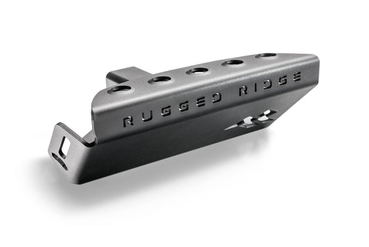 RUGGED RIDGE 18013.01 Rugged Ridge Hitch Skid Plate | Black, Steel | 18013.01 | Fits 2007-2026 Jeep Wrangler JK/JL; 2020-2026 Jeep Gladiator JT w/ 2" Receiver Hitch