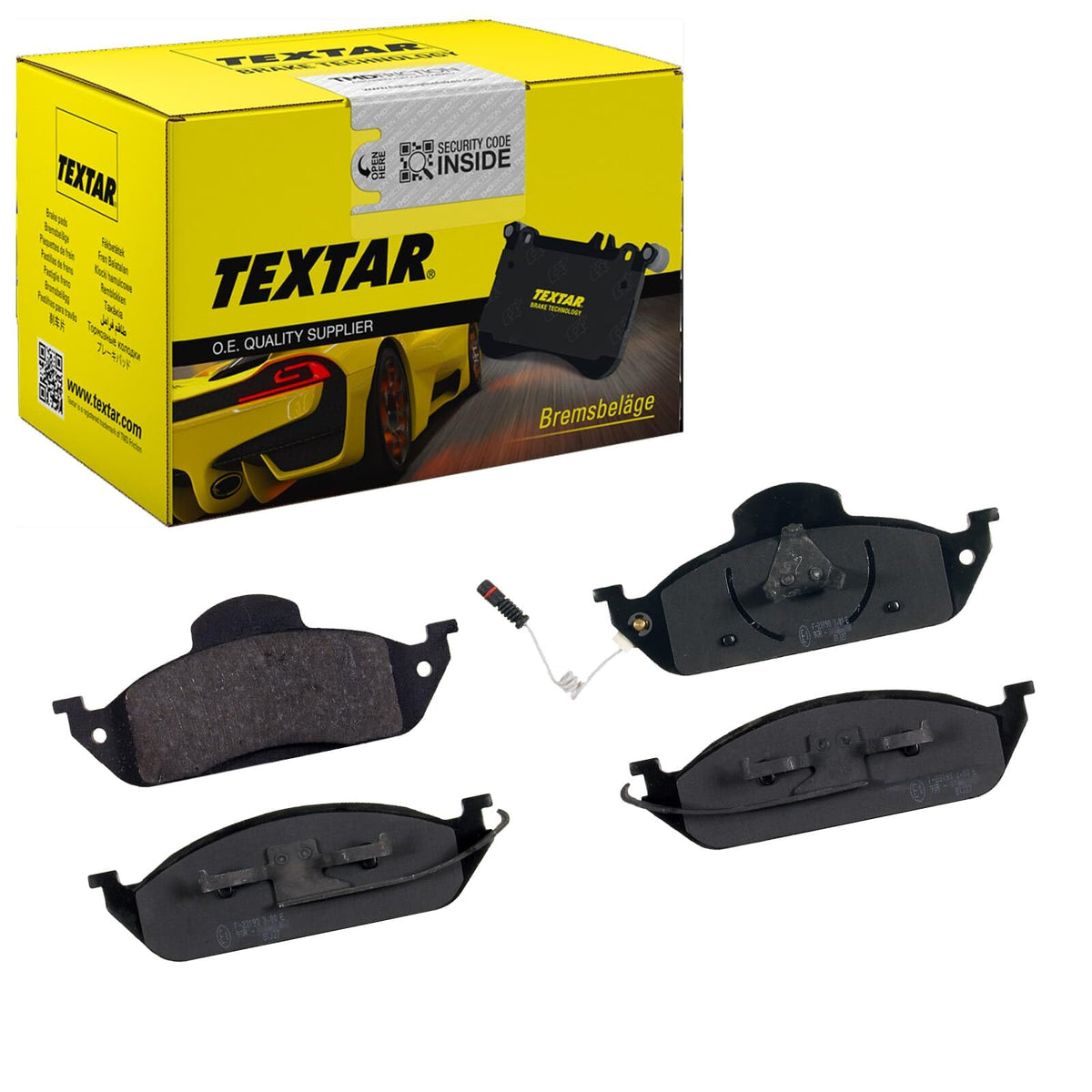 TEXTAR 2319303 Mercedes-Benz Mercedes-Benz FRONT BRAKE PAD W/SENSOR 23193 OEM Qty Germany OEM TEXTAR 23193-163