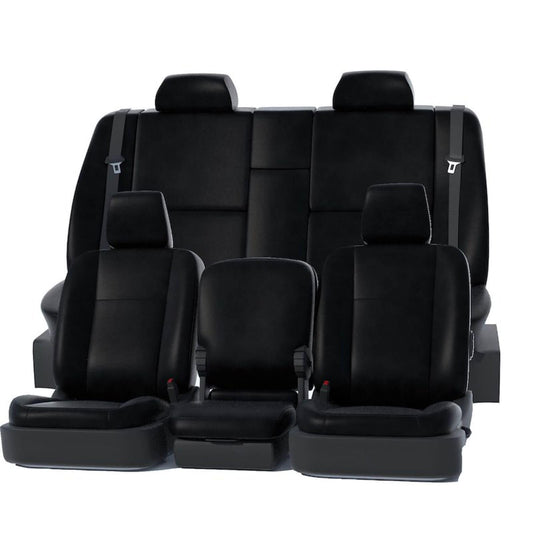 COVERCRAFT GTC4329ABLTBK Leatherette PrecisionFit Front Row Seat Covers for 2023-2024 Chevrolet Silverado & GMC Sierra by Covercraft