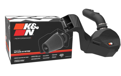 K&N FILTER 30-2616 K&N Cold Air Intake System: Dry-Flow Air Filter, Increase Performance & Towing: Compatible with 2021-2025 Ford: F150, 30-2616