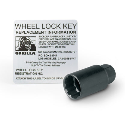 GORILLA 78631N Gorilla Automotive 78631N Acorn Open End Wheel Locks (12mm x 1.50 Thread Size) - Pack of 4