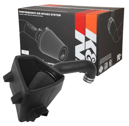 K&N FILTER 30-1578 K&N Cold Air Intake System: Dry-Flow Air Filter, Increase Performance & Towing: Compatible with 2019-2024 RAM 1500, 30-1578