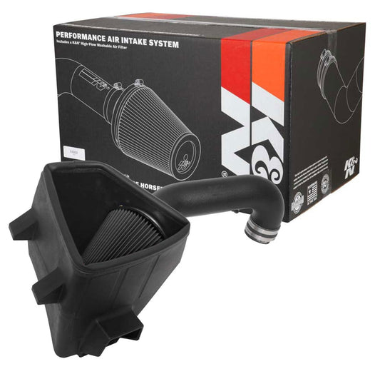 K&N FILTER 30-1578 K&N Cold Air Intake System: Dry-Flow Air Filter, Increase Performance & Towing: Compatible with 2019-2024 RAM 1500, 30-1578