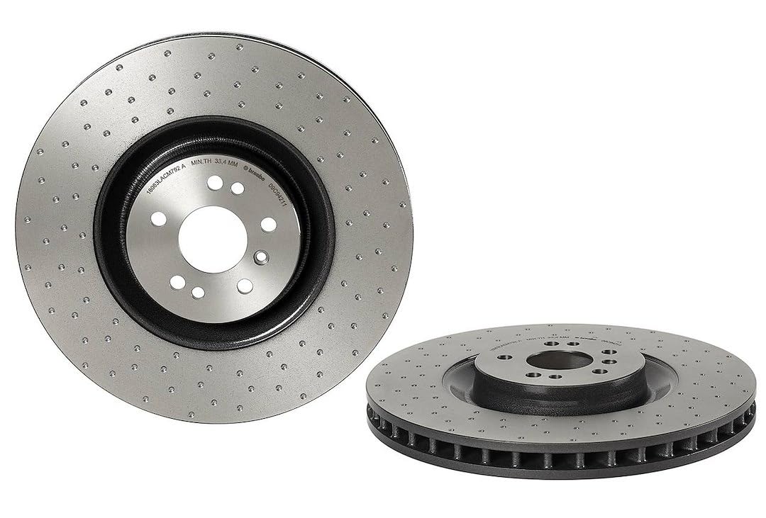 BREMBO 09C94211C02 Brembo 09.C942.11 UV Coated vented drilled Front Brake Rotor MERCEDES-BENZ OE# A1644210712