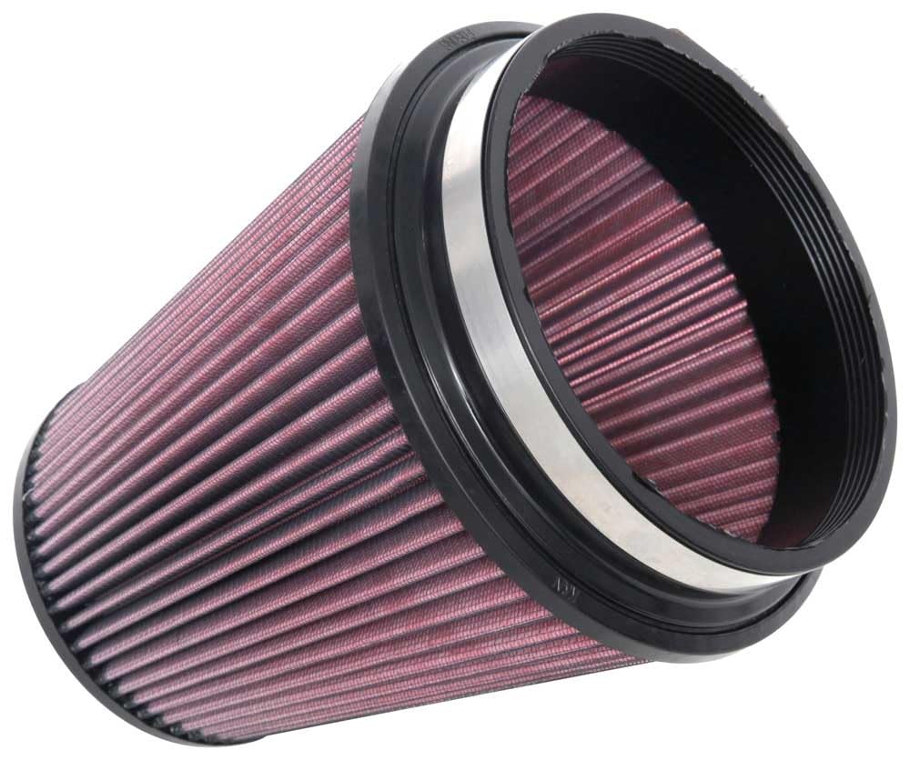 K&N FILTER RU-1044XD K&N High-Flow Original Lifetime Universal Clamp-On Air Filter: High Performance, Premium, Washable: Flange Diameter: 6 In, Filter Height: 8 In, Flange Length: 0.625 In, Shape: Round Tapered, RU-1044XD