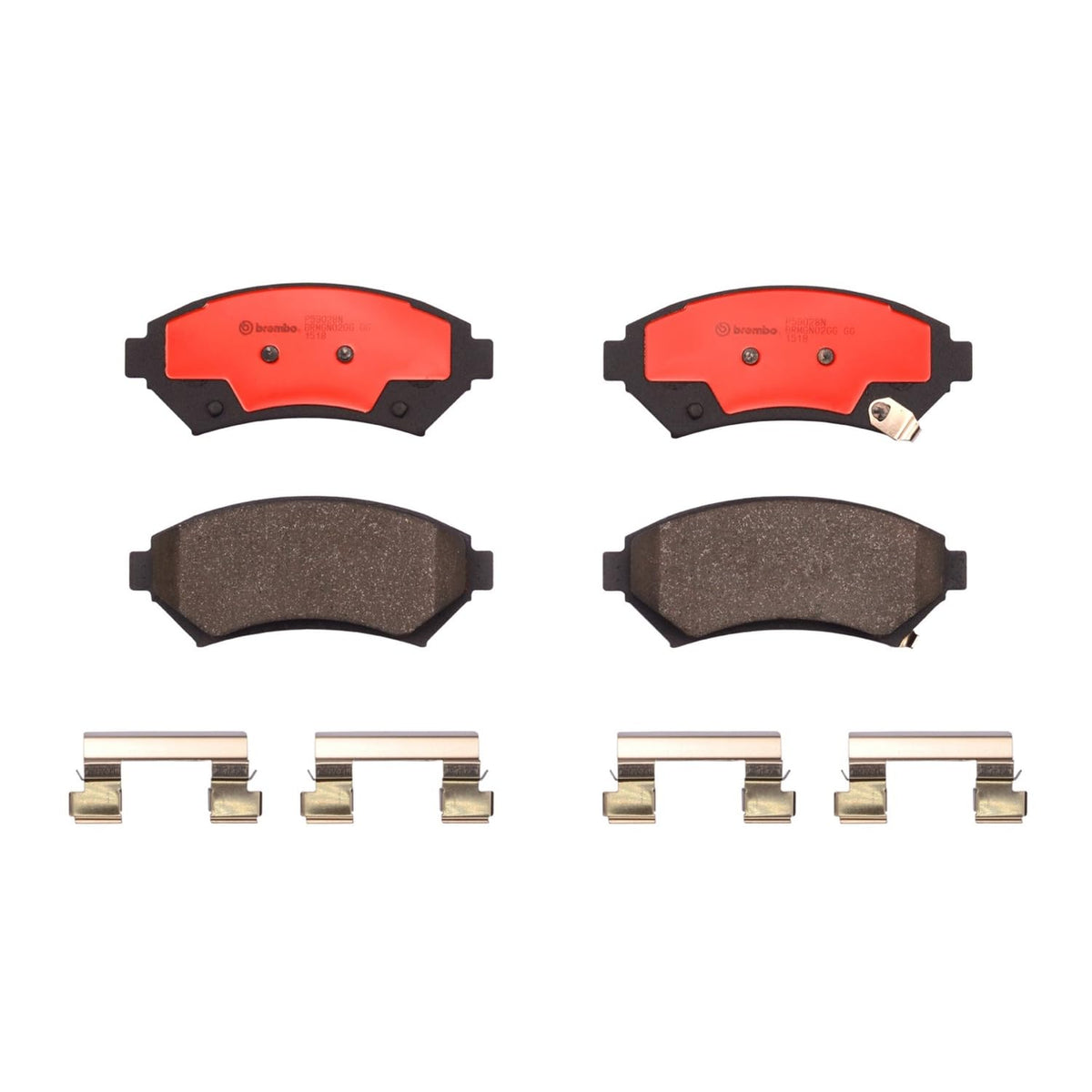 BREMBO P59028N Brembo P59028N Premium Ceramic Front Disc Brake Pad Set BUICK/BUICK (SGM)/CADILLAC/CHEVROLET/MEGA/OLDSMOBILE/OPEL/PONTIAC/VAUXHALL OE# 18045382
