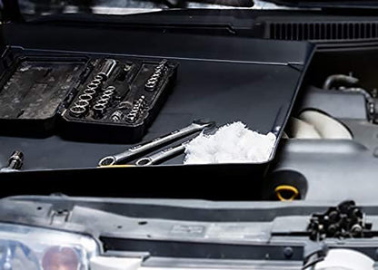 WIRTHCO 40092 WirthCo 40092 Funnel King Drip Tray - Black Plastic 22 x 22 x 1.5 Inches - Perfect for Catching Spills or Leaks from Mini Fridges, Air Conditioners, Automotive, and Machinery - Made in USA