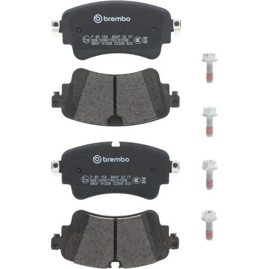 BREMBO P85154 Brembo P85154 Low-Met Alloy Steel Rear Disc Brake Pad Set AUDI OE# 8W0698451P