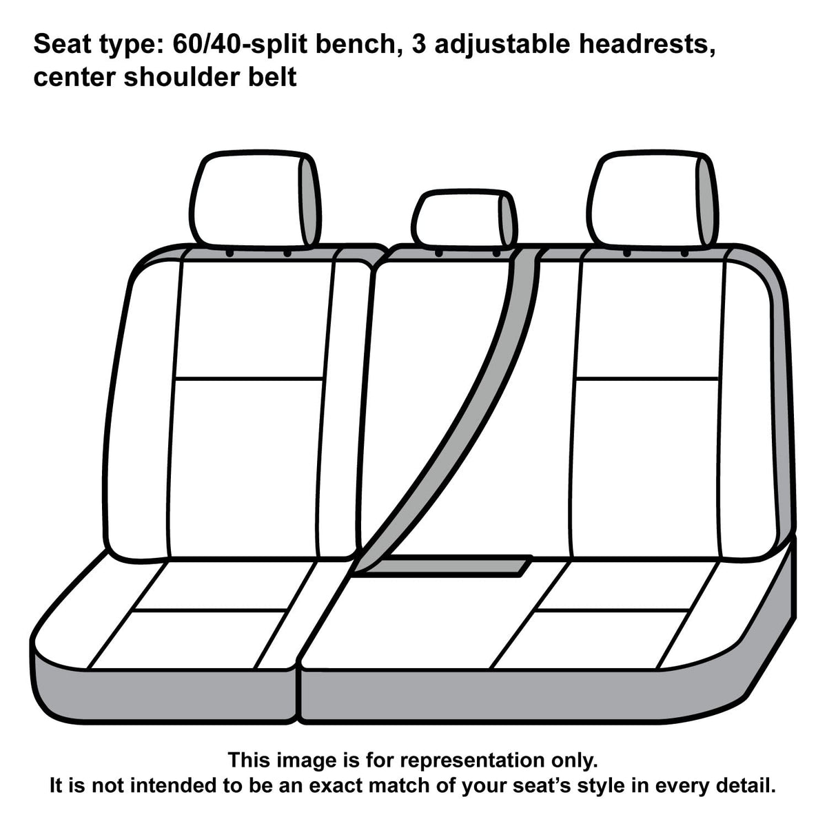 Covercraft SSC8497COBK Covercraft Carhartt Super Dux SeatSaver Custom Seat Covers – SSC8497COBK – 2nd Row 60/40 Bench Seat – Compatible with 2019-2022 Ford F-250/F-350 Crew Cab – Black