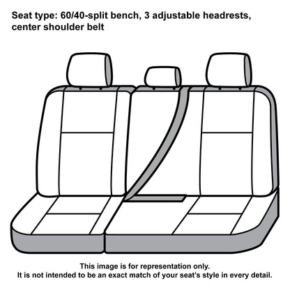 Covercraft SSC8497COBK Covercraft Carhartt Super Dux SeatSaver Custom Seat Covers – SSC8497COBK – 2nd Row 60/40 Bench Seat – Compatible with 2019-2022 Ford F-250/F-350 Crew Cab – Black