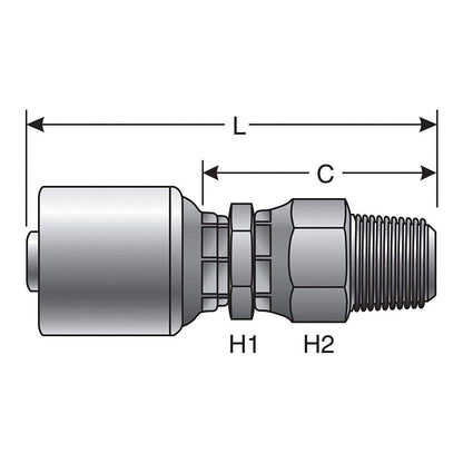 Gates G25105-0608 HYDRAULIC COUPLING-MEGACRIMP