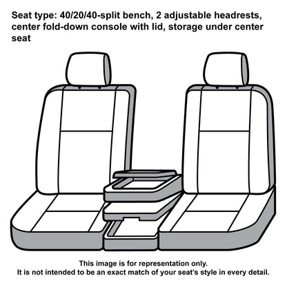 Covercraft SSC3484COBK Covercraft Carhartt Super Dux SeatSaver Custom Seat Covers – SSC3484COBK – 1st Row 40/20/40 Bench Seat – Compatible with 2019-2021 Ram 2500/3500 – Black