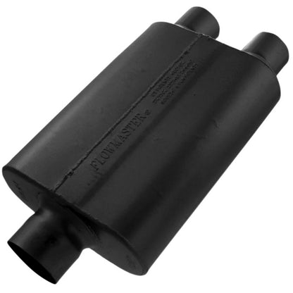 FLOWMASTER 430402 Flowmaster 40 Series Chambered Muffler – 3.00" Center In / 2.50" Dual Out