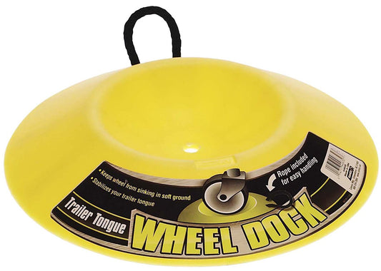 CAMCO 44632 Camco Heavy Duty Wheel Dock with Rope Handle - Helps Prevent Trailer Wheel from Sinking Into Dirt or Mud, Easy to Store and Transport (44632)