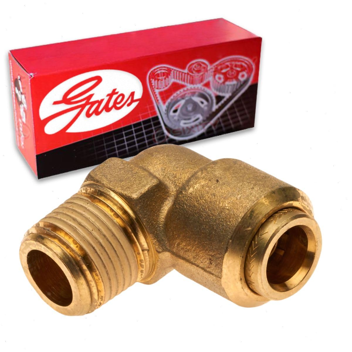 GATES G31104-0404 Gates G31104-0404 AIR BRAKE TO MALE PIPE-90 (SURELOK)