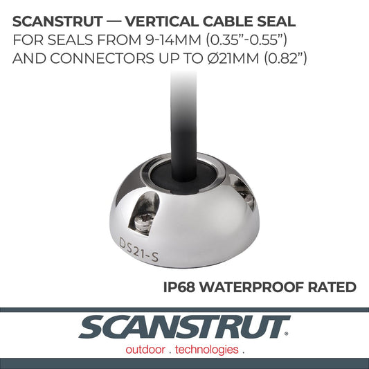 SCANSTRUT DS21B-S Scanstrut DS21B-S Small Cable Seal for Connectors to 0.83" and Cables 0.35"-0.55" - Stainless Steel