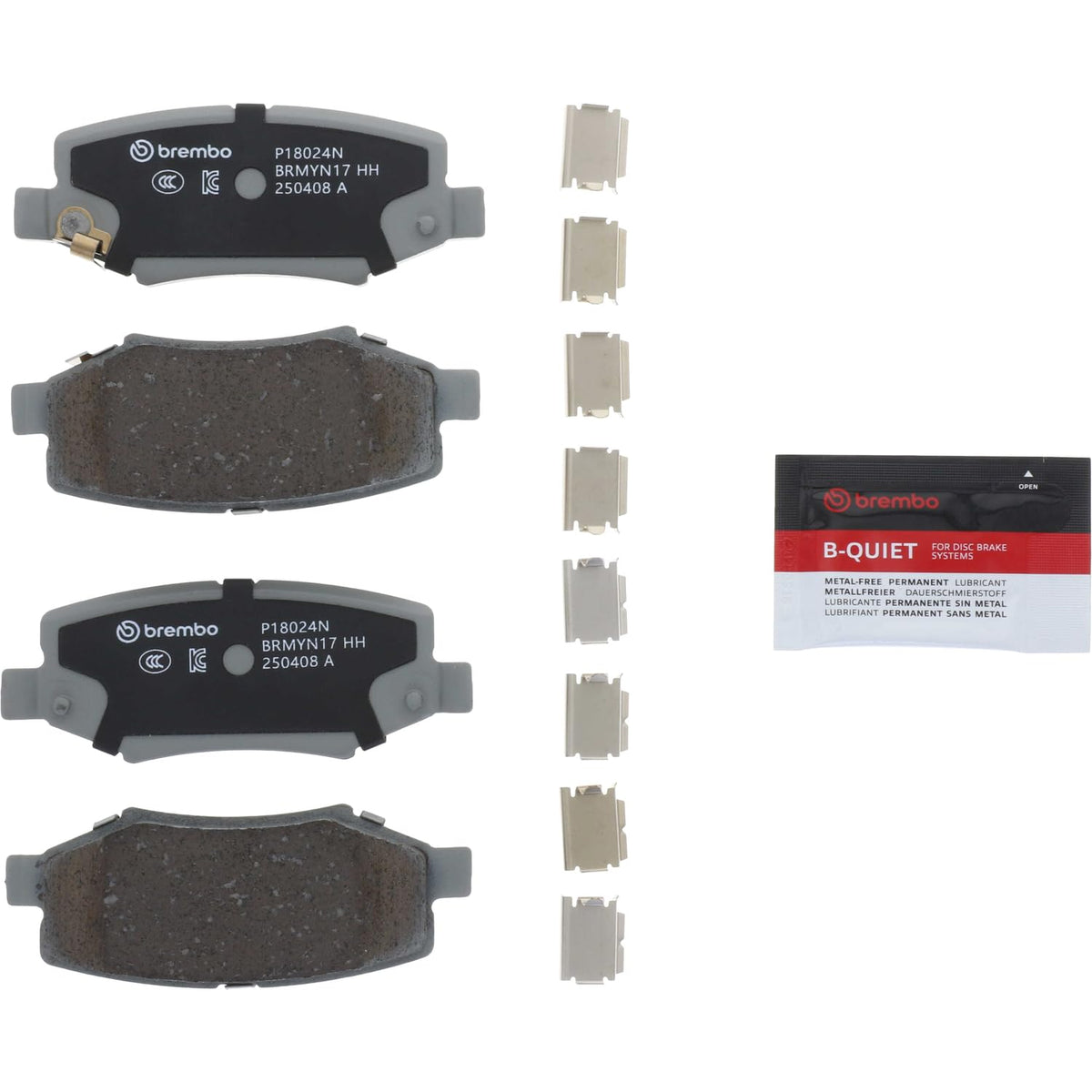BREMBO P18024N Brembo P18024N Premium Ceramic Rear Disc Brake Pad Set DODGE/JEEP OE# 00K68003776AA