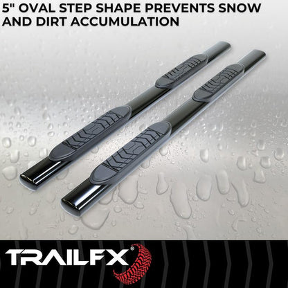 TRAILFX A7003B Trailfx A7003B 5'' OVAL STRAIGHT BAR BLK