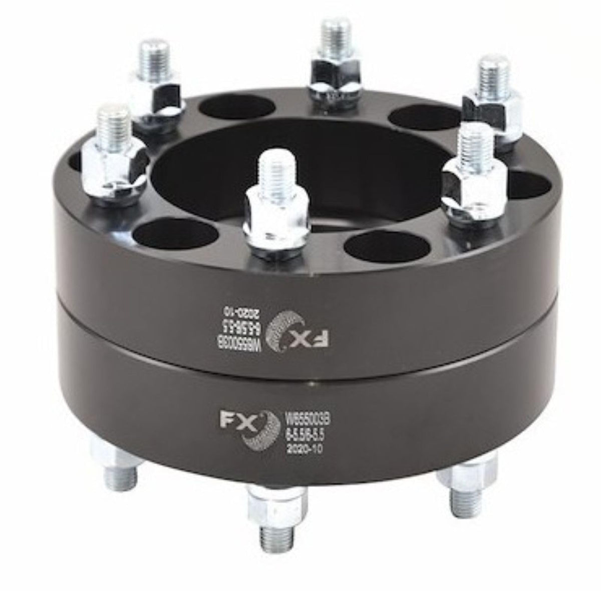 TRAILFX W655003N TrailFX Wheels W655003N Wheel Spacer Set of 2 – 1.5 Inch Thickness, 6x139.7 mm (6x5.50 in) Bolt Pattern, 108 mm Hub Size, Black Anodized 6061-T6 Aluminum with 12 Open End Conical Seat Lug Nuts