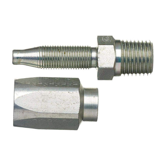 Gates 8C5-8RMP Field Attachable for C5C, C5D and C5M Hose, Male Pipe NPTF, 30 Cone Seat, Steel, 13/32" ID