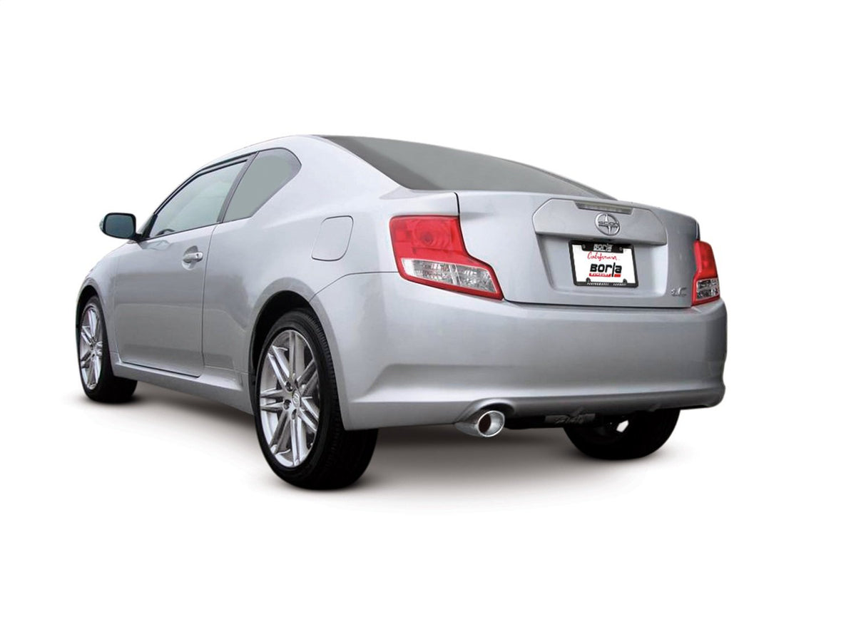 BORLA 11813 BORLA 11813 Axle-Back Performance Exhaust System for 2011-2016 Scion tC 2.5L 4 Cyl. T-304 Stainless Steel S-Type Sound Single Left Rear Exit Single 4.25" x 3.5" Oval Polished T-304 Stainless Steel Tip