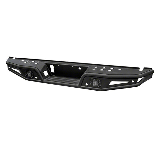 TRAILFX RPRB001TI TrailFX Rear Bumper Fits 2016-2023 Toyota Tacoma Matte Black Powder Coated Steel, One-Piece Design,OE Sensor Compatible, Hitch Compatible Bolt-On Bumper TrailFX RPRB001TI