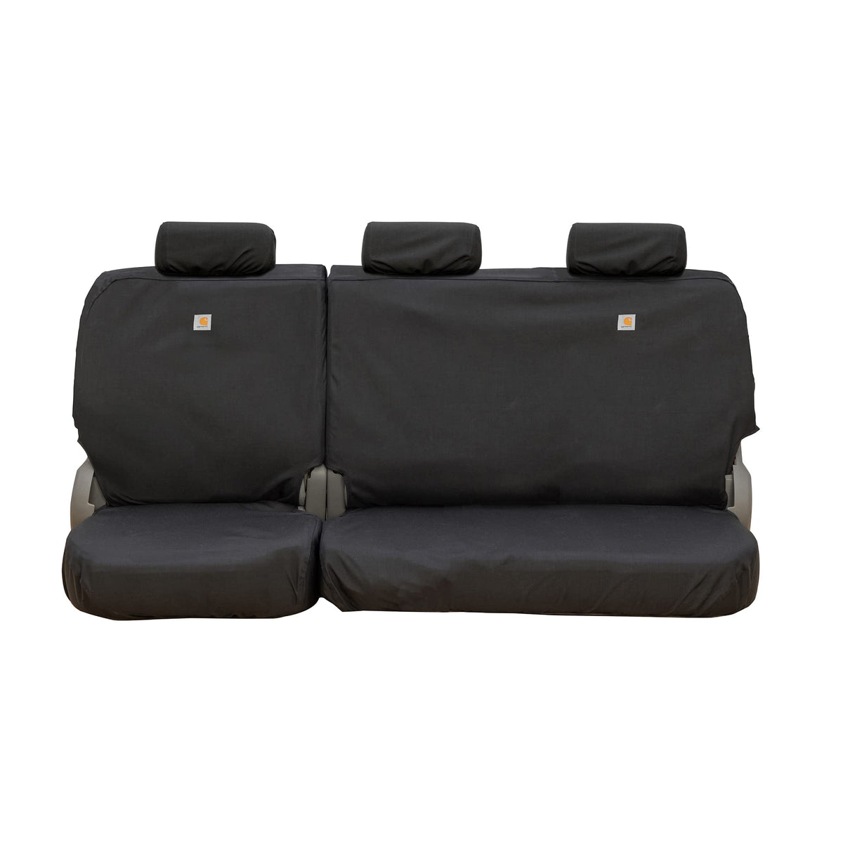 Covercraft SSC8497COBK Covercraft Carhartt Super Dux SeatSaver Custom Seat Covers – SSC8497COBK – 2nd Row 60/40 Bench Seat – Compatible with 2019-2022 Ford F-250/F-350 Crew Cab – Black