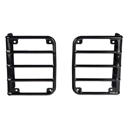 RUGGED RIDGE 11226.02 Rugged Ridge Tail Light Euro Guards for Jeep Wrangler JK/JKU | Satin Black | 11226.02 | Fits 2007-2018 Jeep Wrangler JK/JKU