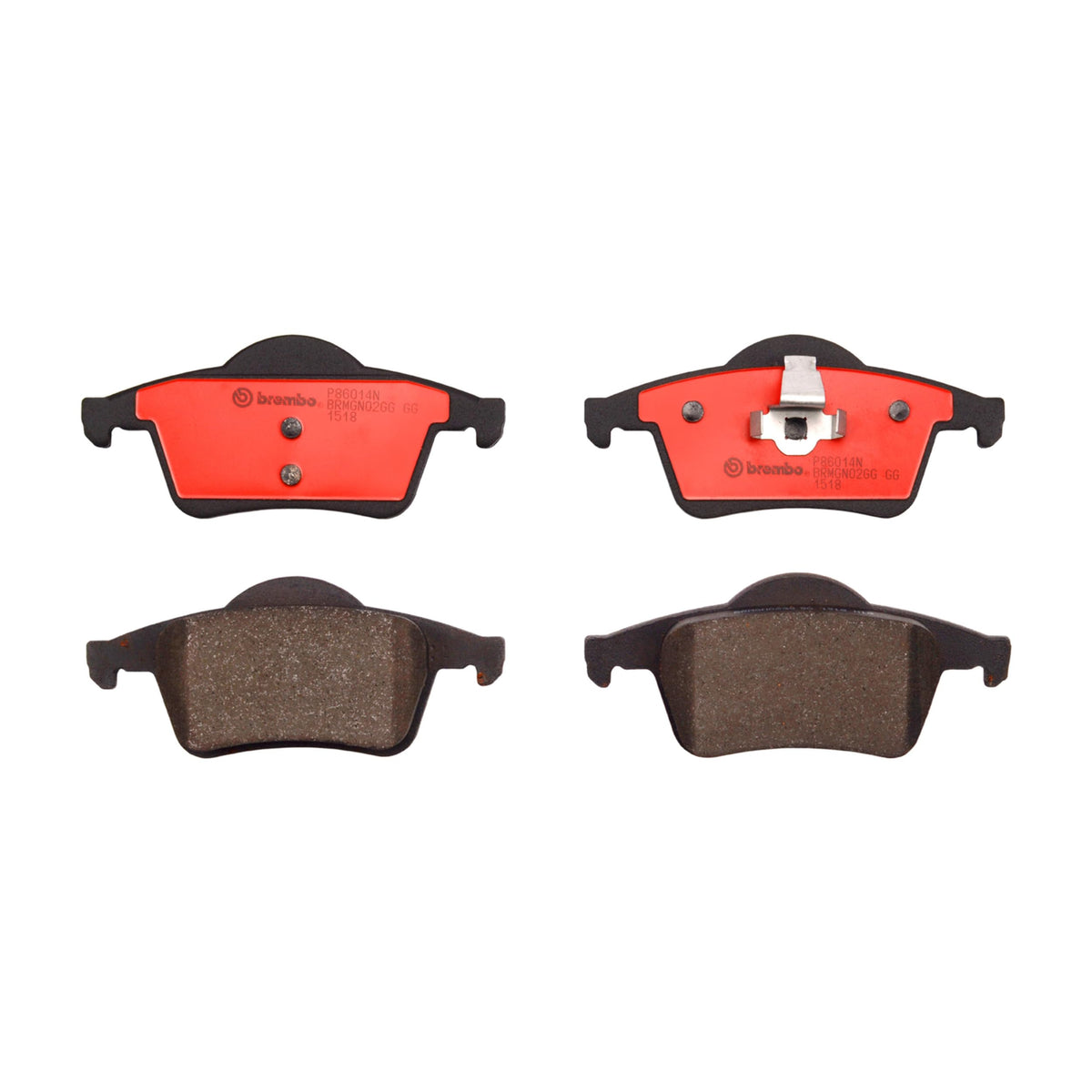 BREMBO P86014N Brembo P86014N Premium Ceramic Rear Disc Brake Pad Set VOLVO OE# 2723997