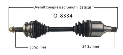 Trakmotive TO-8334 CV Axle, 1 Pack