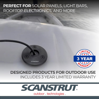 SCANSTRUT DS-LP-30-BLK Scanstrut DS-LP-30-BLK IP68 Low-Profile Cable Seal - Fits Cables 9-14mm (0.35"-0.55") & Connectors Ø30mm (1.18"), Black Aluminum