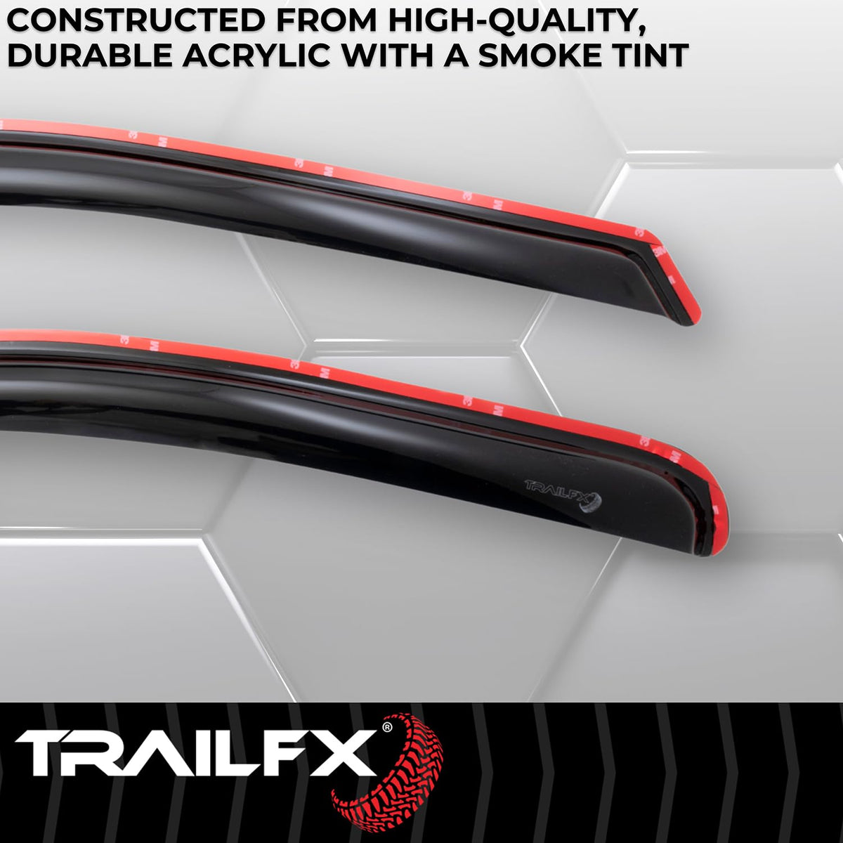 TrailFX 2446IC in-Channel Window Vents Rainguards