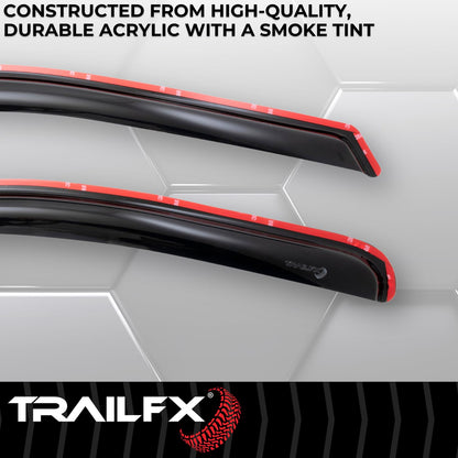 TrailFX 2446IC in-Channel Window Vents Rainguards