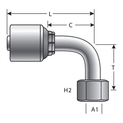 Gates G25655-0406 HYDRAULIC COUPLING-MEGACRIMP