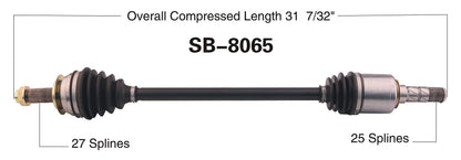 TRAKMOTIVE SB-8065 Trakmotive SB-8065 NEW CV AXLE