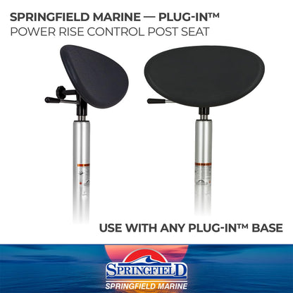 SPRINGFIELD 1040352-PIC Springfield 1040352-PIC Power Rise Control Post Seat - Charcoal Gray Anodized Finish, Plug-In Series