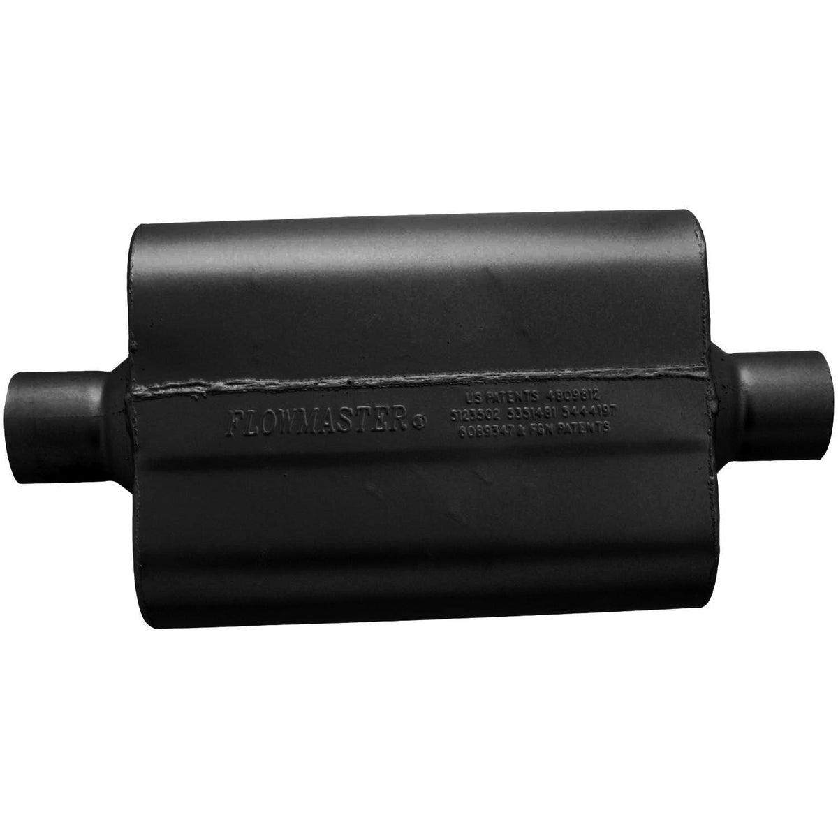 FLOWMASTER 942540 Flowmaster 942540 40 Delta Flow Muffler - 2.50 Center In and 2.50 Center Out - Aggressive Sound