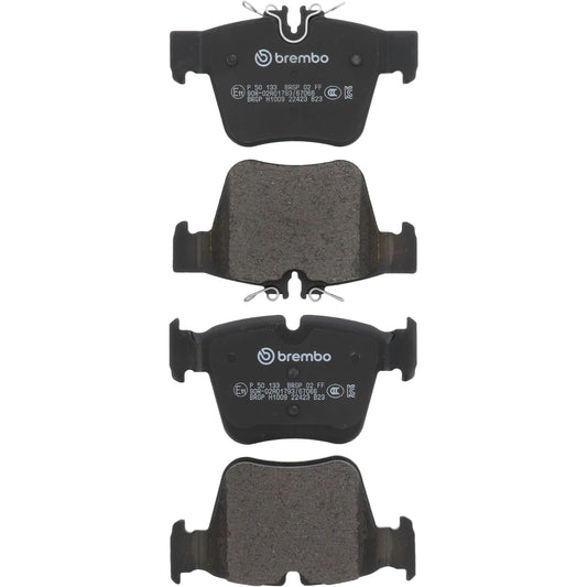 BREMBO P50133 Brembo P50133 Low-Met Rear Disc Brake Pad Set MERCEDES-BENZ OE# A0004205200