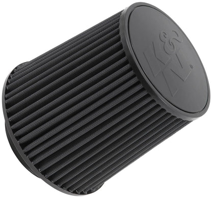 K&N FILTER RU-5283HBK K&N Dryflow Lifetime Universal Clamp-On Air Filter: Dry Synthetic, Washable, Oil-Free: Flange Diameter: 4.5 In, Filter Height: 8 In, Flange Length: 1.5 In, Shape: Round Tapered, RU-5283HBK