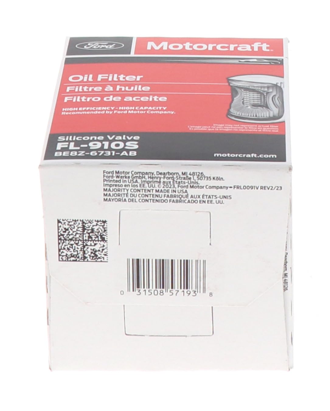 Motorcraft FL910S FORD ESCAPE-FOCUS/04-11 RANGER