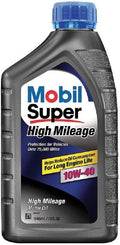 Mobil Super High Mileage 10W-40, 1 qt.