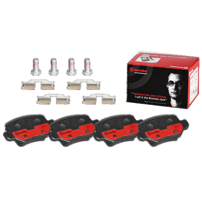 BREMBO P50090N Brembo P50090N Premium Ceramic Rear Disc Brake Pad Set MERCEDES-BENZ OE# A1694201720