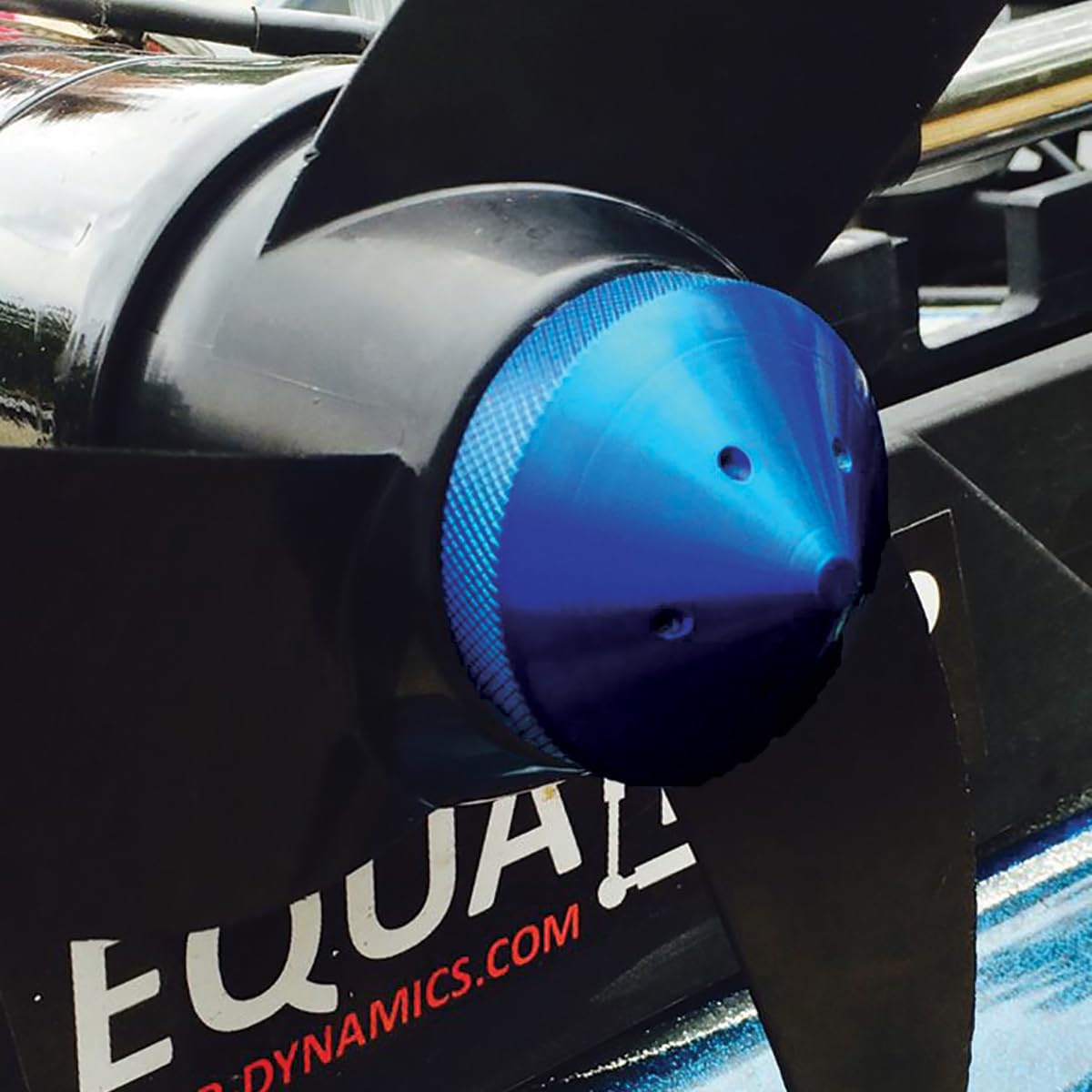 T-H MARINE GFEL-MK-BU-DP TH Marine GFEL-MK-BU-DP G-Force Eliminator Trolling Motor Prop Nut, MinnKota 80, 101 and 112 - Blue