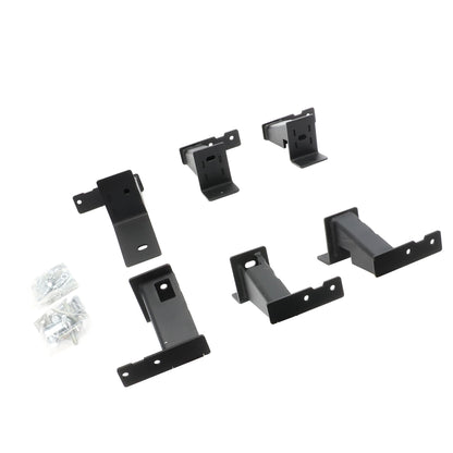 GO RHINO FSD64429T Go Rhino Dominator Xtreme D6 Side Steps & Frame Mounting Brackets | Mild Steel, Textured Black | FSD64429T | Fits 2005-2023 Toyota Tacoma Double Cab Pickup