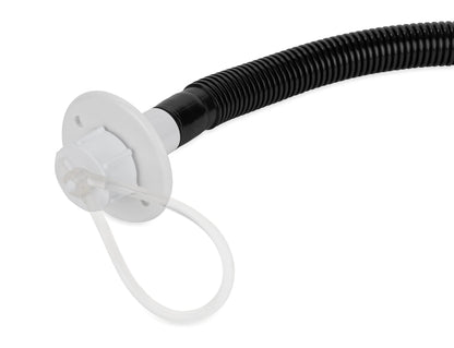 CAMCO 37420 Camco Flexible Camper/RV Drain | Designed for Campers w/Single Sink and No Holding Tanks | Includes 25” of ¾-Inch ID Hose | Crafted of Heavy-Duty Chemical-Resilient Polymer (37420)