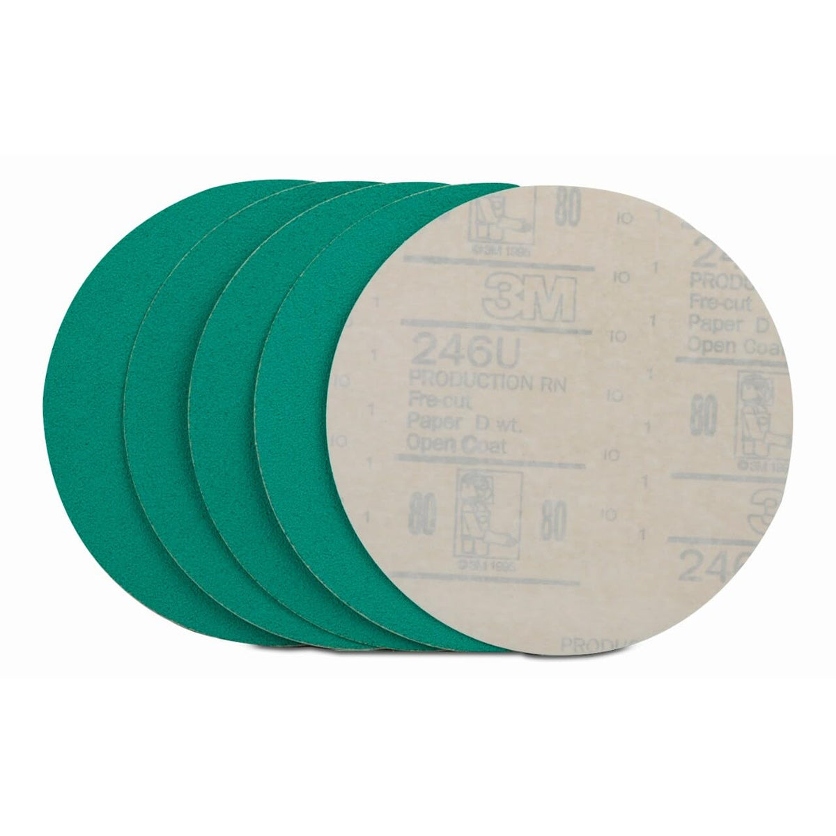 3M 31547 3M Green Corps Sanding Disc with Stikit Attachment, 31547, 6 in, 40Grit, 5 Discs per Pack, 20 Packs per case