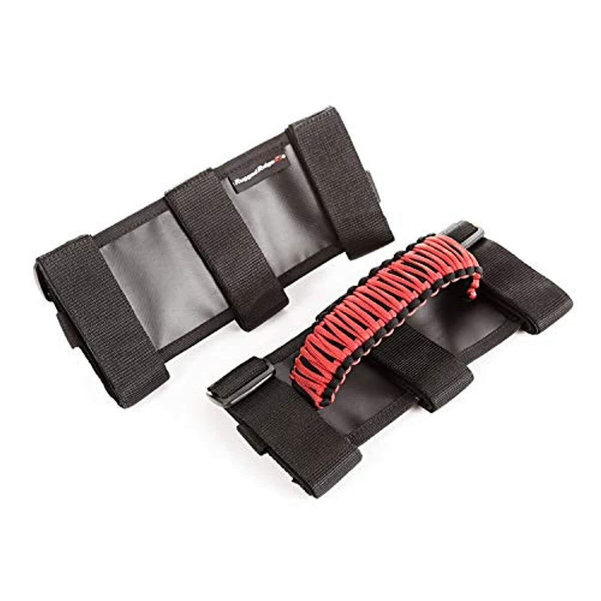 RUGGED RIDGE 13505.31 Rugged Ridge 13505.31 Grab Handle Kit, Paracord, Red/Black; 55-Current Jeep CJ/Wrangler/Gladiator