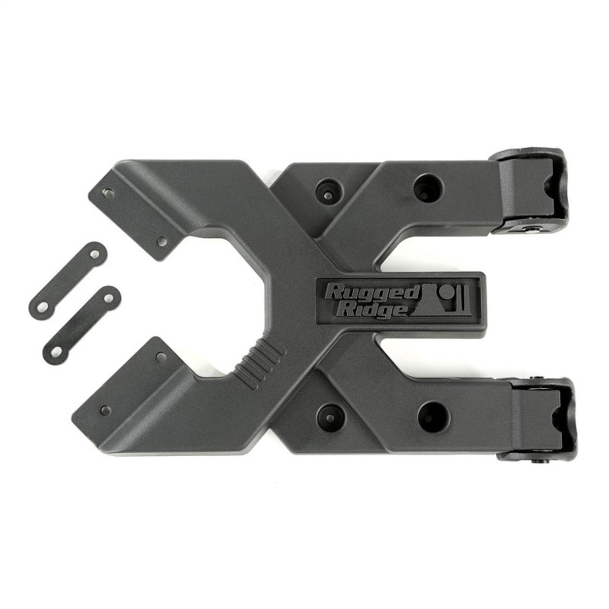 RUGGED RIDGE 11546.51 Rugged Ridge HD Tire Carrier – Black, Hinge Casting, Heavy Duty – 11546.51 – Fits 2007-2018 Jeep Wrangler JK